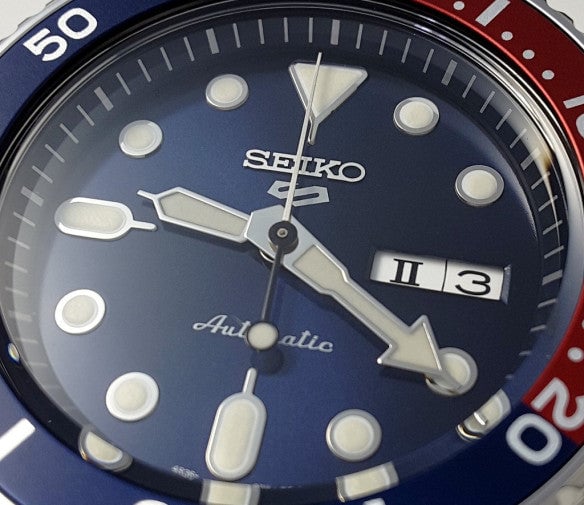 Seiko 5 Sports Automatic Blue Dial Silver Steel Strap Watch For Men - SRPD53K1 - Image 4